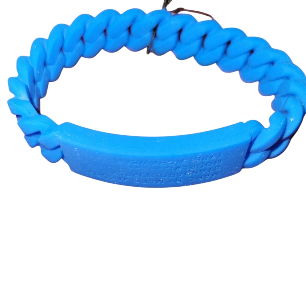 NWTMarc by Marc Jacobs Electric Blue Standard Supply Braided Silicone Bracelet